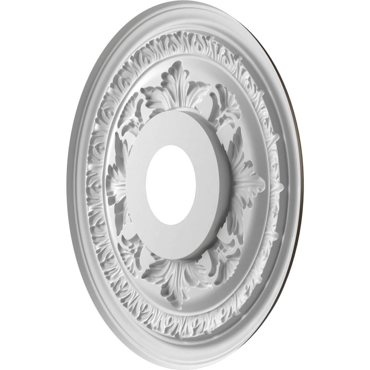 Ekena Millwork CMP16BACDB Baltimore Thermoformed PVC Ceiling Medallion (Fits Canopies up to 6 1/2"), 16"OD, Metallic Dark Bronze