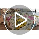 Castle Fairy 70s Retro Floral Bedding Comforters King Size,Hippie