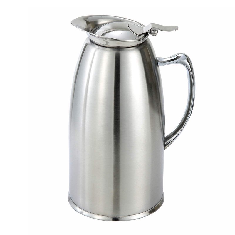 Winco 20oz S/S Lined Coffee Server Pot, Insulated, Satin Finish