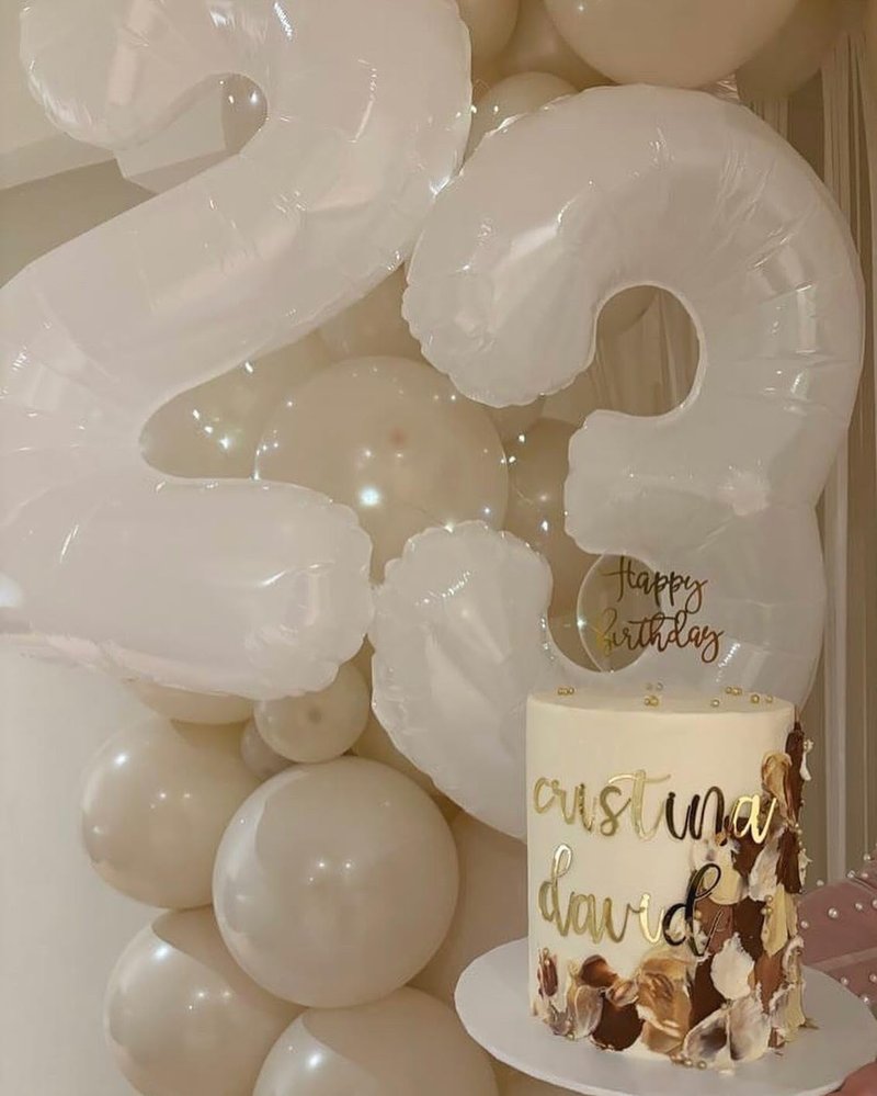 White Number 3 Balloon 40 Inch, 3rd Birthday Celebration Supplies for Girls Boys Women Men, 3 Balloon for Girls Boys Theme Party