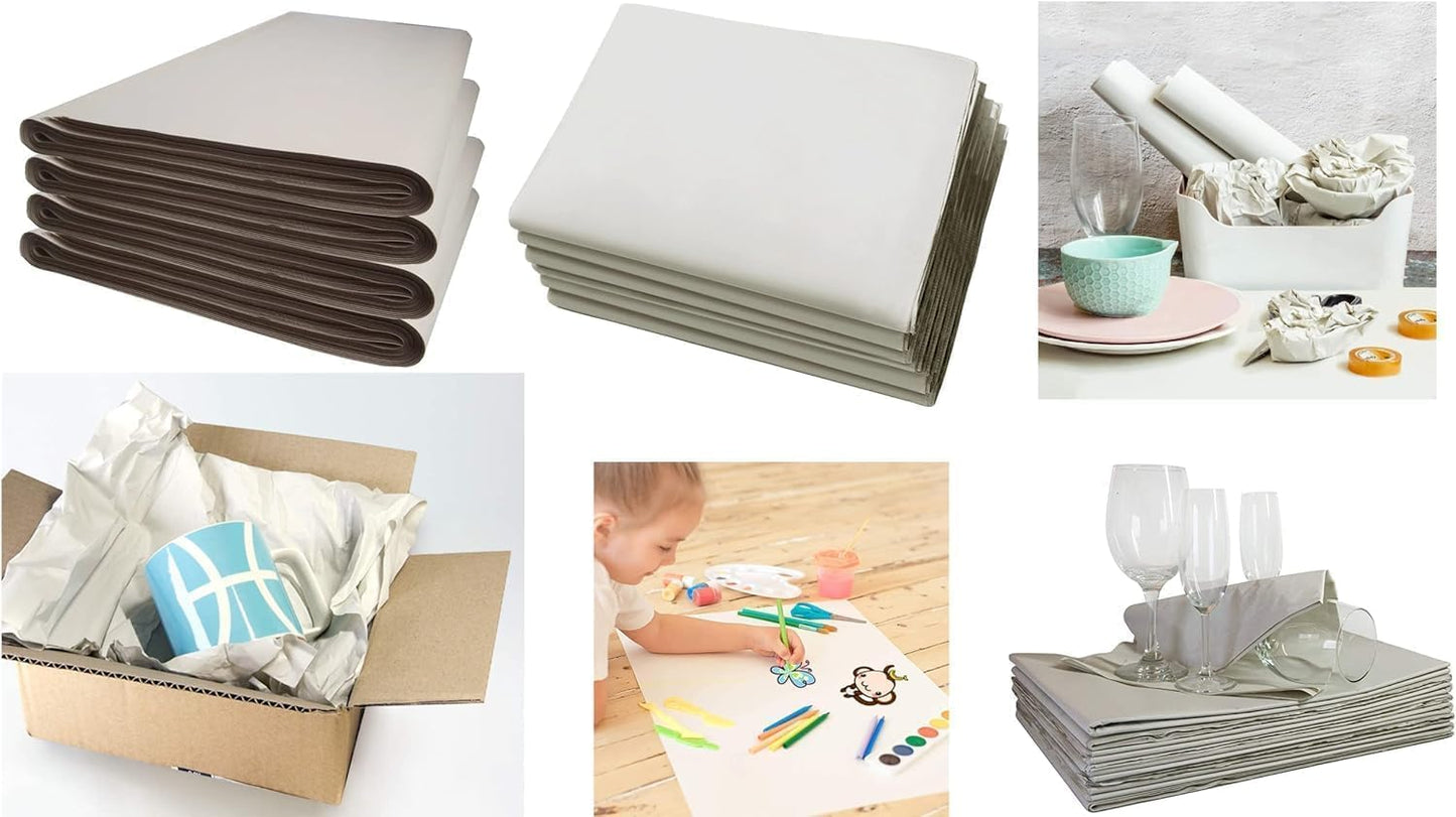 Packing Paper - 100 Sheets Newsprint for Moving & Wrapping | Essential Packing Supplies (12 x 24 in)