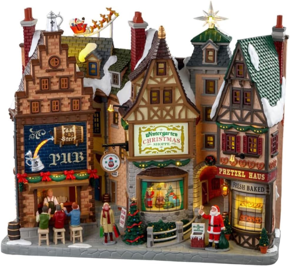 Lemax Christmas Village - Wintergarten Lane Battery Operated Decor | 4.5V Holiday Display