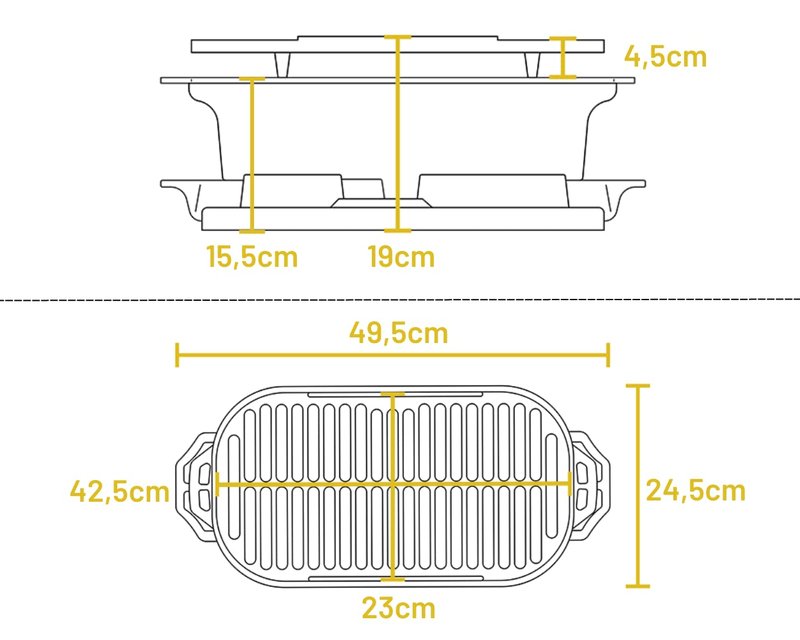Lodge Cast Iron Sportsman's Pro Grill