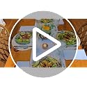 Vancasso Bohemian Style Dinnerware Set for 4 - 12 Pieces, Plates & Bowls