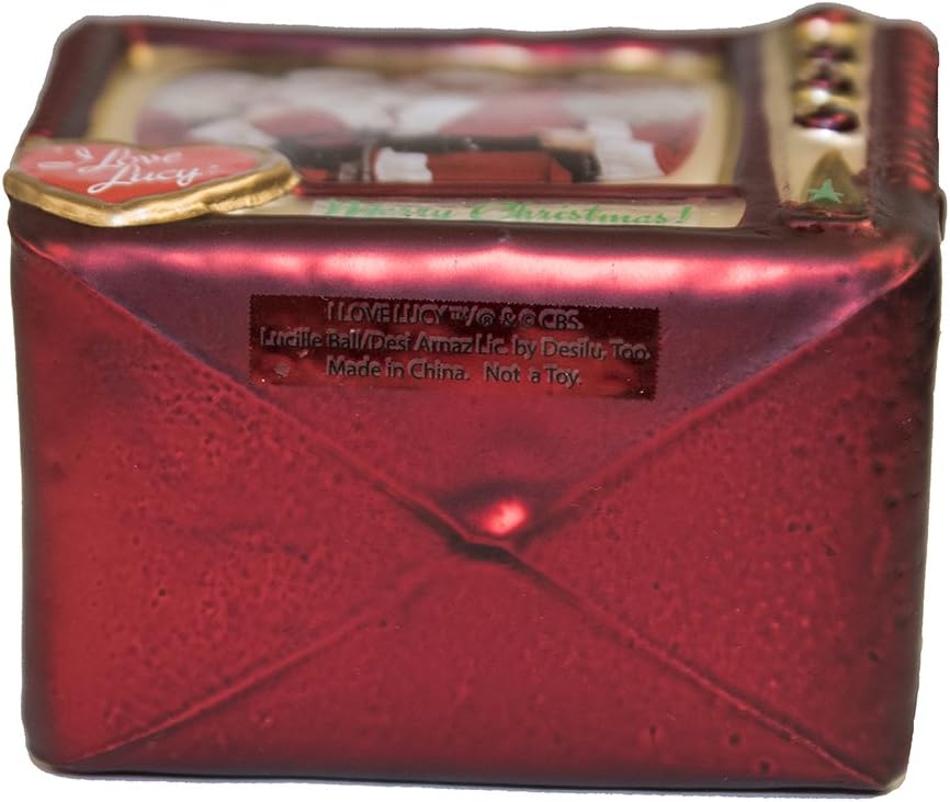 I Love Lucy Glass Christmas Ornament by Kurt Adler - Vintage TV Collectible