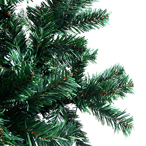 Costway 6Ft Artificial PVC Christmas Tree with Stand - Indoor Outdoor Holiday Decor