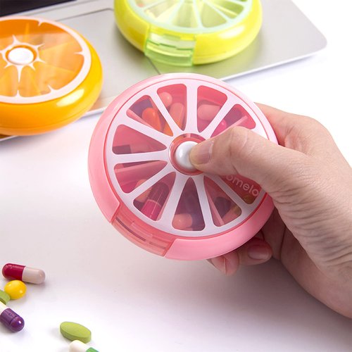 INVODA Pill Cases Pill Box Weekly 3 Times 7 Compartments Large Medicine Pill Organizer