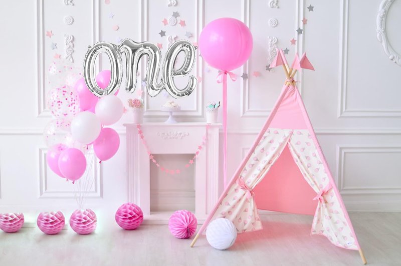 Silver One Balloons for 1St Birthday, 1 Year Old Balloon Birthday Decorations for Boys Girls, Giant Birthday Number One Balloons