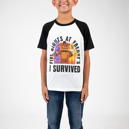 Five Nights at Freddy's | Game Over Crew Neck Tees - 4-Pack for Boys, Short Sleeve