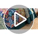 Reversible Cotton Bedspread Quilt Set - Vintage Floral Patchwork, King, Turquoise