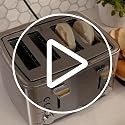 4-Slice Stainless Steel Toaster with Wide Slots & 7 Shade Settings - Countertop Kitchen Appliance