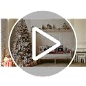 Christmas Pillow Covers 18x18 Inch Set of 4 Winter Red Xmas Trees Snowflake Decorative Cushions with Invisible Zipper, Double-Sided Print, Farmhouse Home Decor, White Red Black Variation