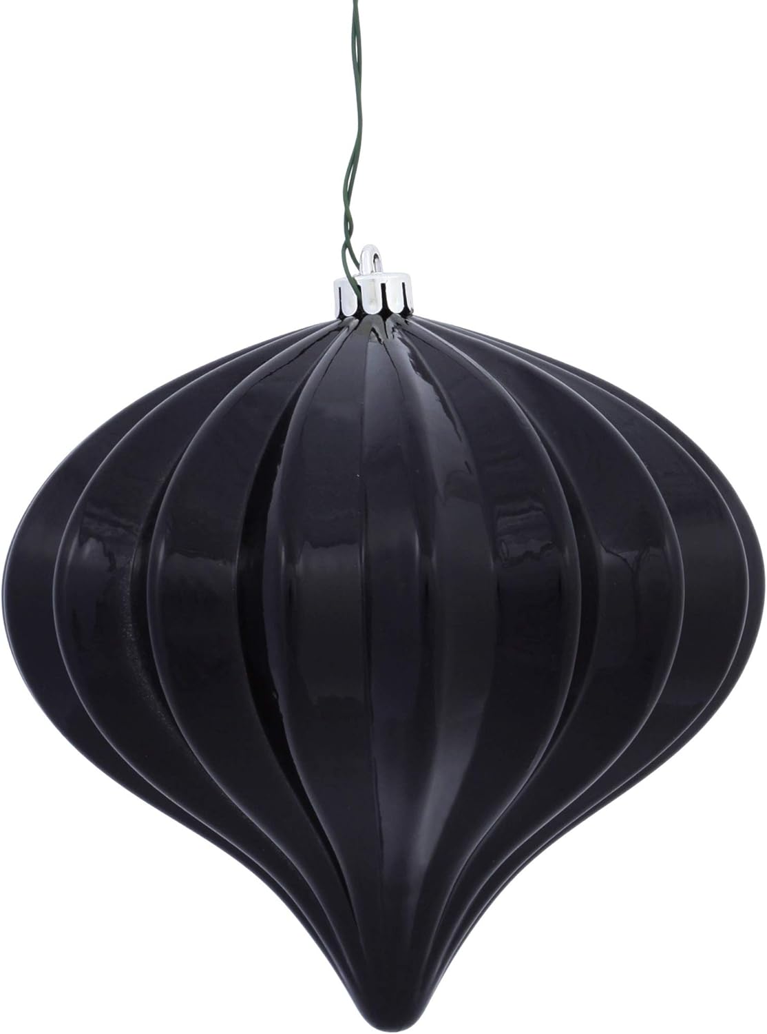 Burnished Orange Matte Onion Christmas Ornaments - UV Treated, Set of 3 by Vickerman