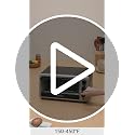 Countertop Air Fryer Toaster Oven Combo - 6 Slices, 12" Pizza, Black