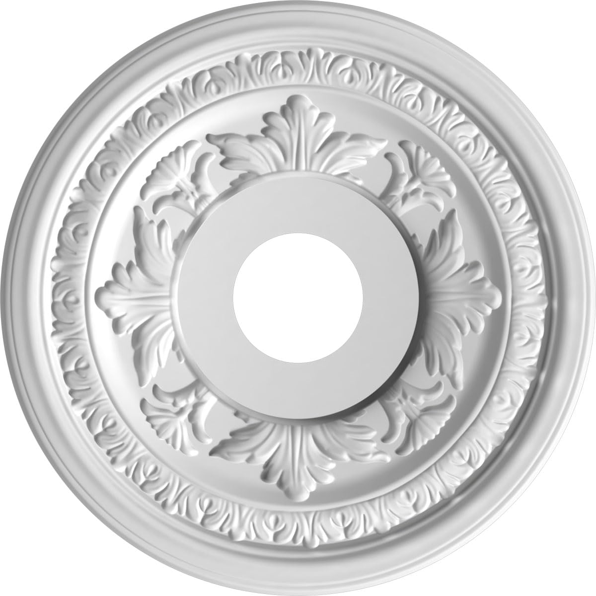 Ekena Millwork CMP16BACDB Baltimore Thermoformed PVC Ceiling Medallion (Fits Canopies up to 6 1/2"), 16"OD, Metallic Dark Bronze