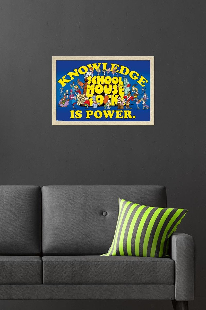 Trends International Schoolhouse Rock! - Group Wall Poster, 22.4L x 14.7W, Blonde Framed Version