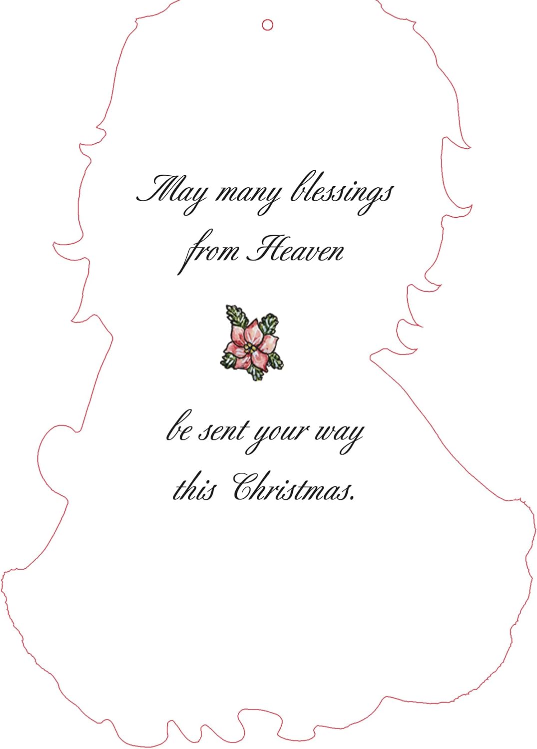 Angel Design Hangable Ornament Card - Performing Arts Stationery Paper, 69004-12