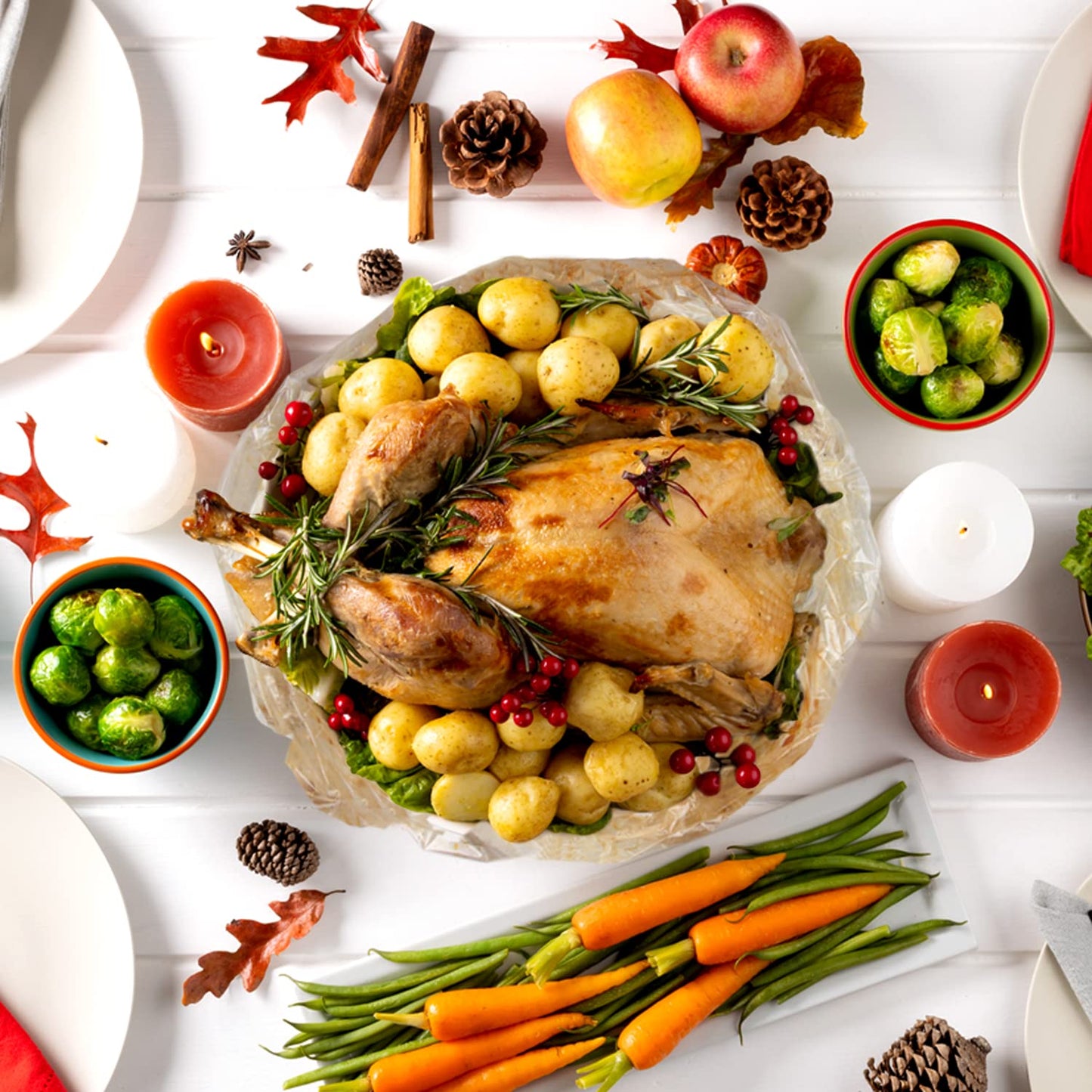 WRAPOK Oven Cooking Bags Large Size Turkey Roasting Baking Bag For Meats Ham Ribs Poultry Seafood, 17 x 21.5 Inch - 8 Bags Total(Pack of 2)…