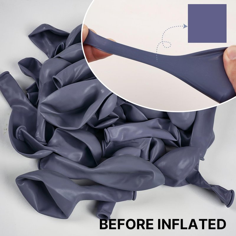 PartyWoo Dusty Blue Balloons 50pcs 12 Inch Navy Slate Blue Boho Neutral Latex Helium Balloons for Graduation Wedding Baby Shower Anniversary Bachelorette Retirement Birthday Party Decorations Blue-F15