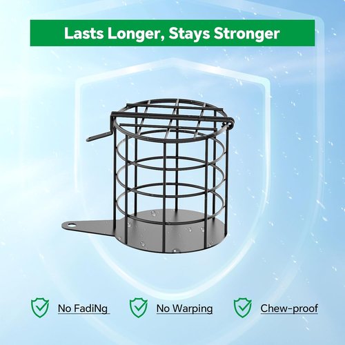 Bird Buddy Metal Suet Ball Holder - Durable Weatherproof Feeder for Smart Bird Feeder with Camera