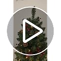 2-Pack 3ft Pre-lit Christmas Tree with 78 LED Lights, Red Berry & Pine Cone, Indoor Outdoor