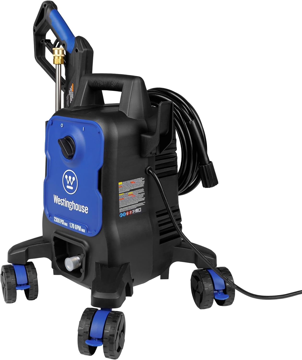 Westinghouse ePX3100 Electric Pressure Washer - 2300 PSI, 1.76 GPM, Anti-Tipping Tech, Soap Tank & 5 Nozzles