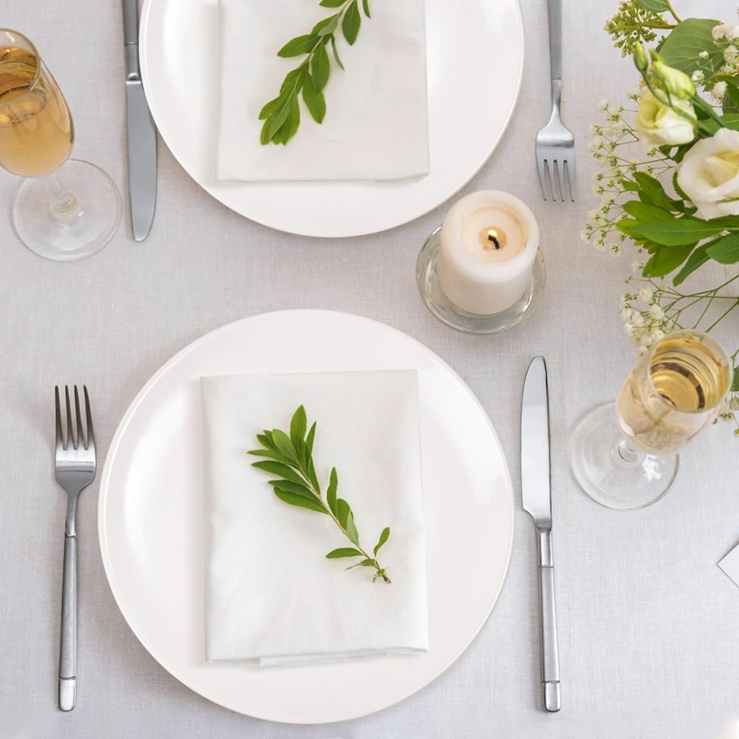 Regine Switzerland Porcelain Dessert Plates - Set of 4 | 10-Inch White Ceramic Dinner Plates, Microwave & Dishwasher Safe