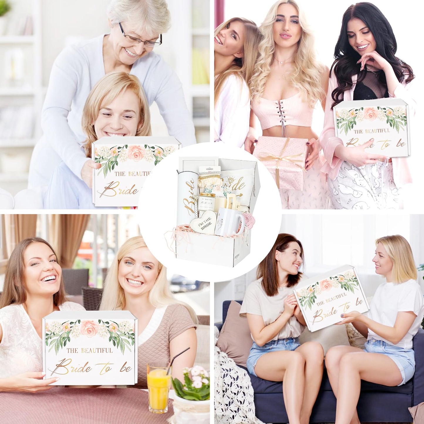 ZHAXIDELE Bride To Be Gifts Box - Perfect Bridal Gifts for Bride to Be,Engagement Gifts for Her,Bachelorette Gifts! Bride Shower Gifts with 20 oz stai