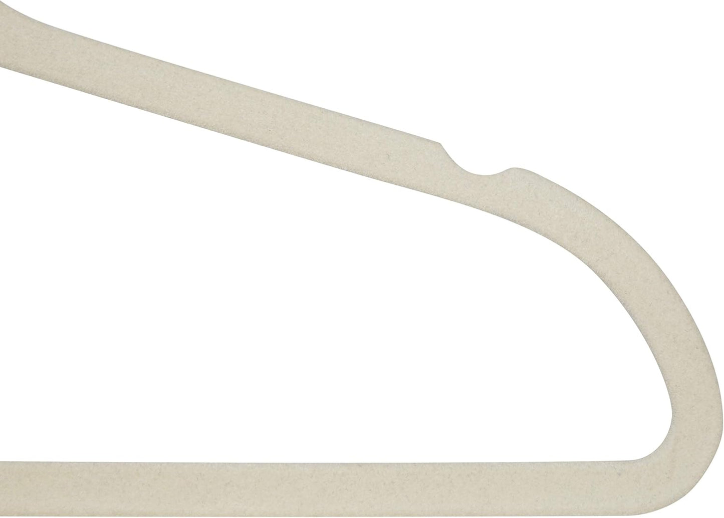 Skiennix Super Slim Velvet Huggable Hangers - Ivory Color, Space-Saving Design