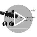 MaKefeile Heavy Duty Ceiling Curtain Track System Black 12ft-15ft for Room Divider