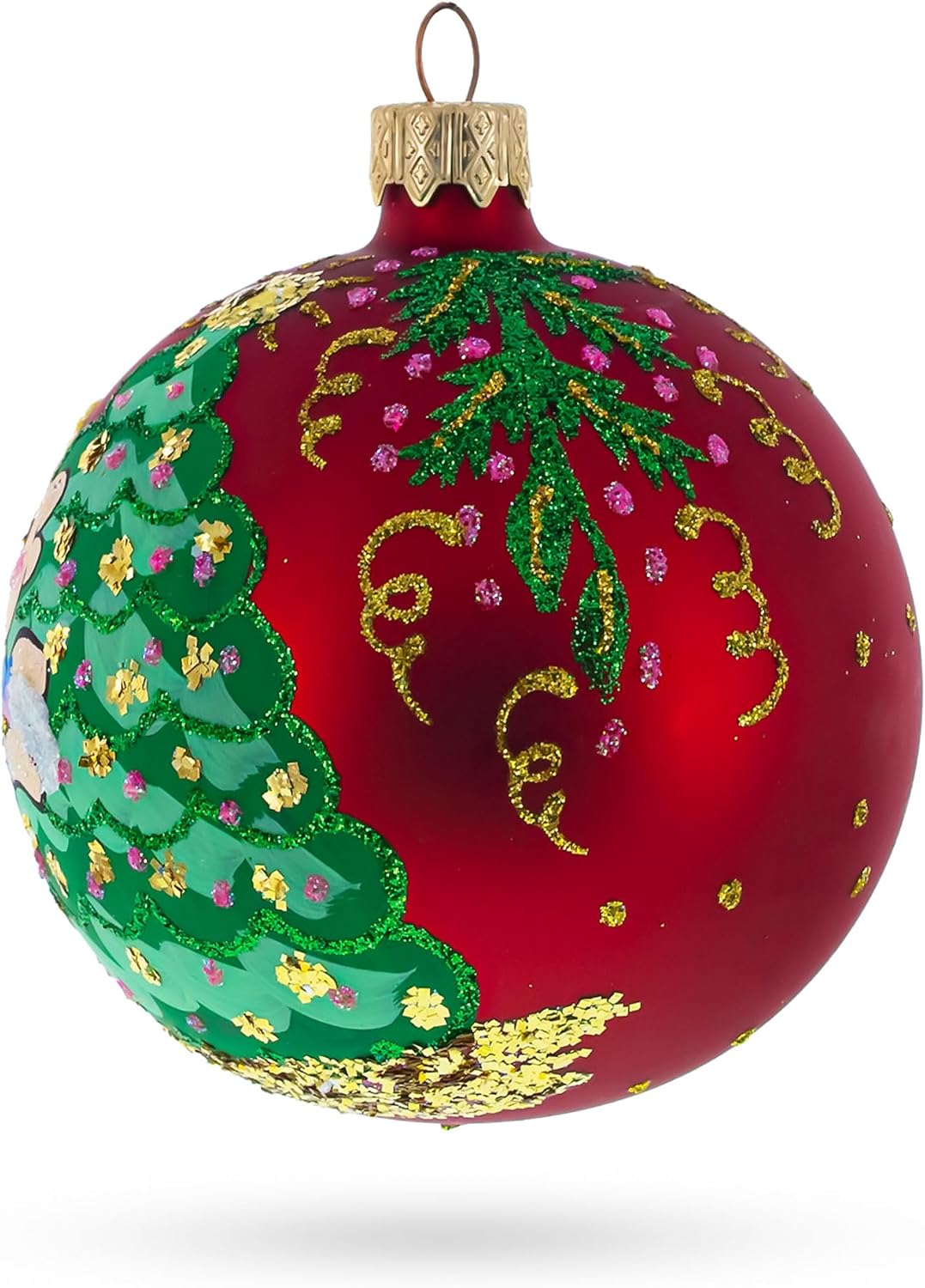 Horse Glass Christmas Ornament - 3.25 Inch Decor Ball for Holiday Tree