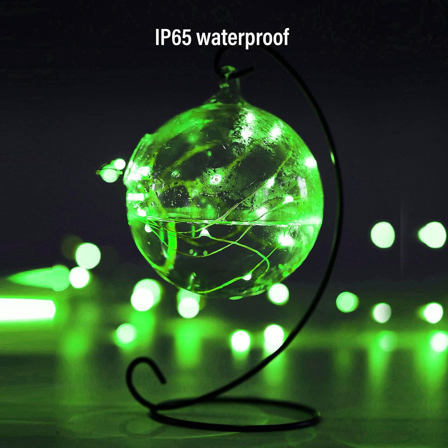 Ariceleo Mini St. Patrick's Day Fairy Lights - Battery Operated 4 Pack | 16ft Copper Wire LED String Lights