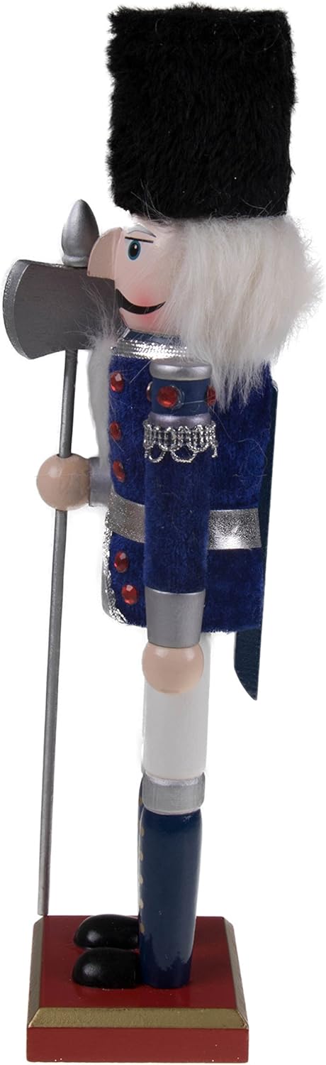 Red Prince 12-Inch Wooden Nutcracker - Festive Christmas Décor for Shelves & Tables