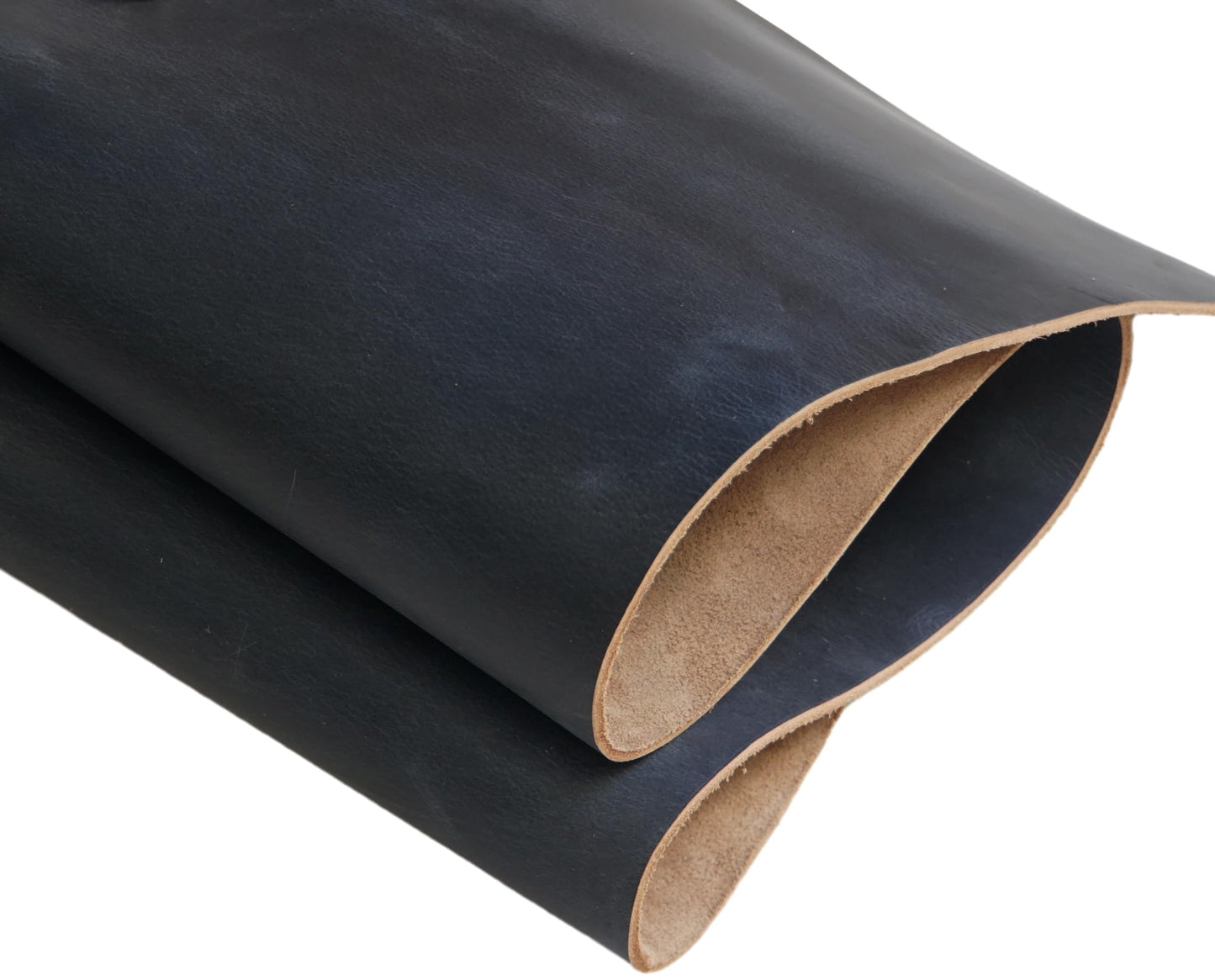Tooling Leather Sheets Full Grain Leather 3.6mm-4.0mm (9-10oz) Thick Cowhide Leather Pieces Square for Crafts Heavy Weight(Dark Blue-Gray 12"x12")