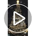 DIY Beaded Wall Christmas Tree Kit with Lights - Modern Holiday Decor