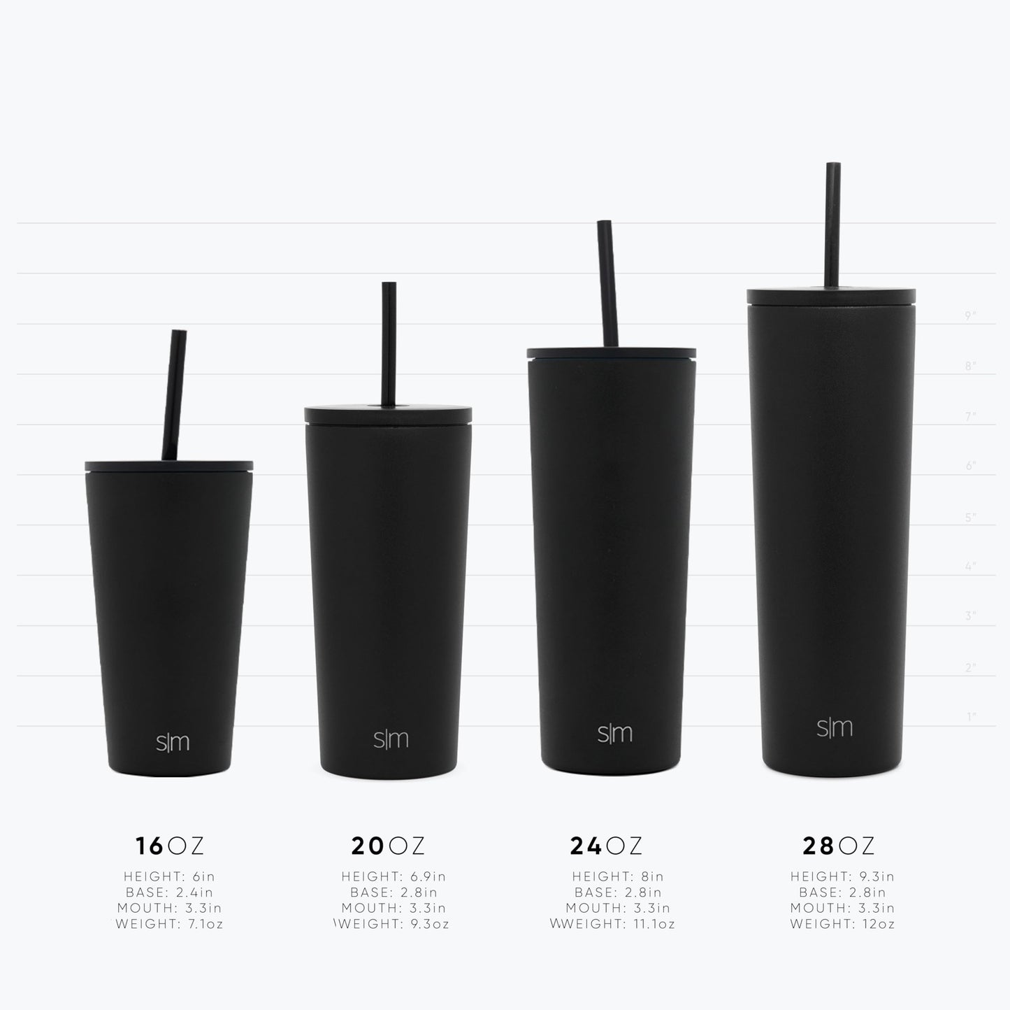 Simple Modern Insulated Tumbler with Lid and Straw | Iced Coffee Cup Reusable Stainless Steel Water Bottle Travel Mug | Gifts for Women Men Her Him | Classic Collection | 20oz | Kaleidoscope