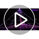 Halloween Spider Web Lights Outdoor 550 LEDs Purple & Orange with Remote & Timer - Waterproof Yard Decor