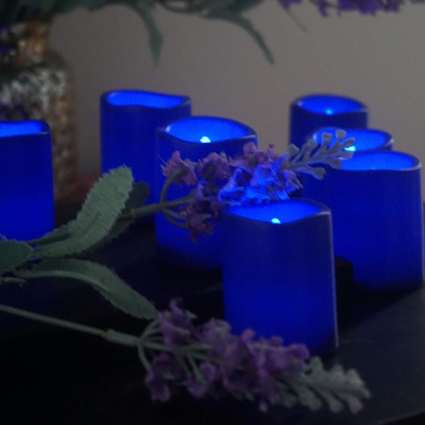 12 PCS LED Flameless Votive Candles - Long-Lasting Battery Operated with 120+ Hours Life