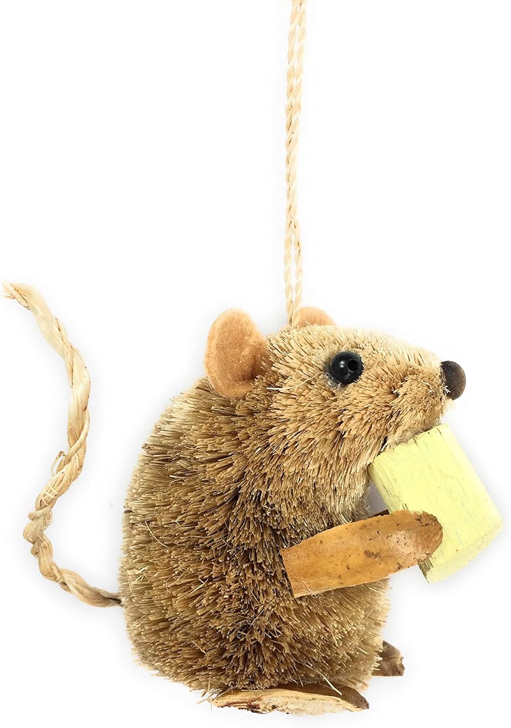 Buri Sitting Mouse Christmas Ornaments - 2.5-Inch Assorted Cheese Designs by Kurt Adler