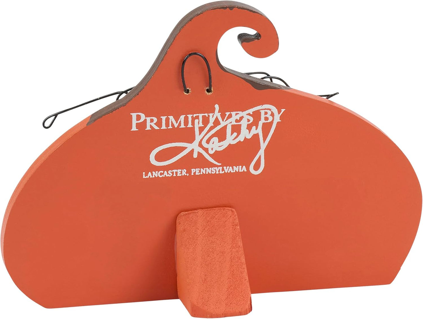 Pumpkin Home Décor Sign - Halloween Themed 5.5" x 4" by Primitives by Kathy