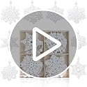 White Wooden Snowflake Christmas Ornaments for Xmas Tree Hanging
