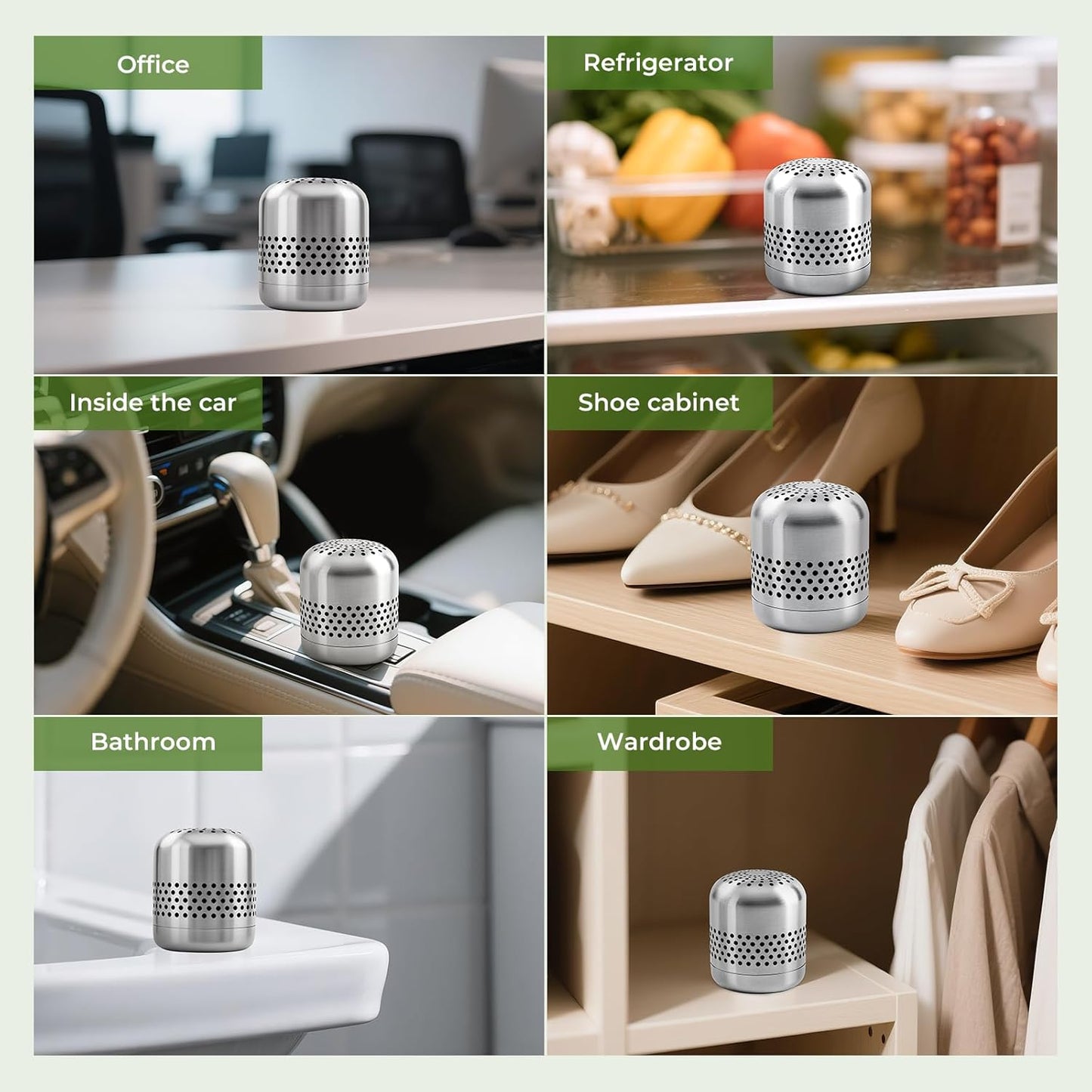 Skiennix Fridge Deodorizer - Long-Lasting Odor Eliminator with Nano Catalyst Technology | 10-Year Lifespan