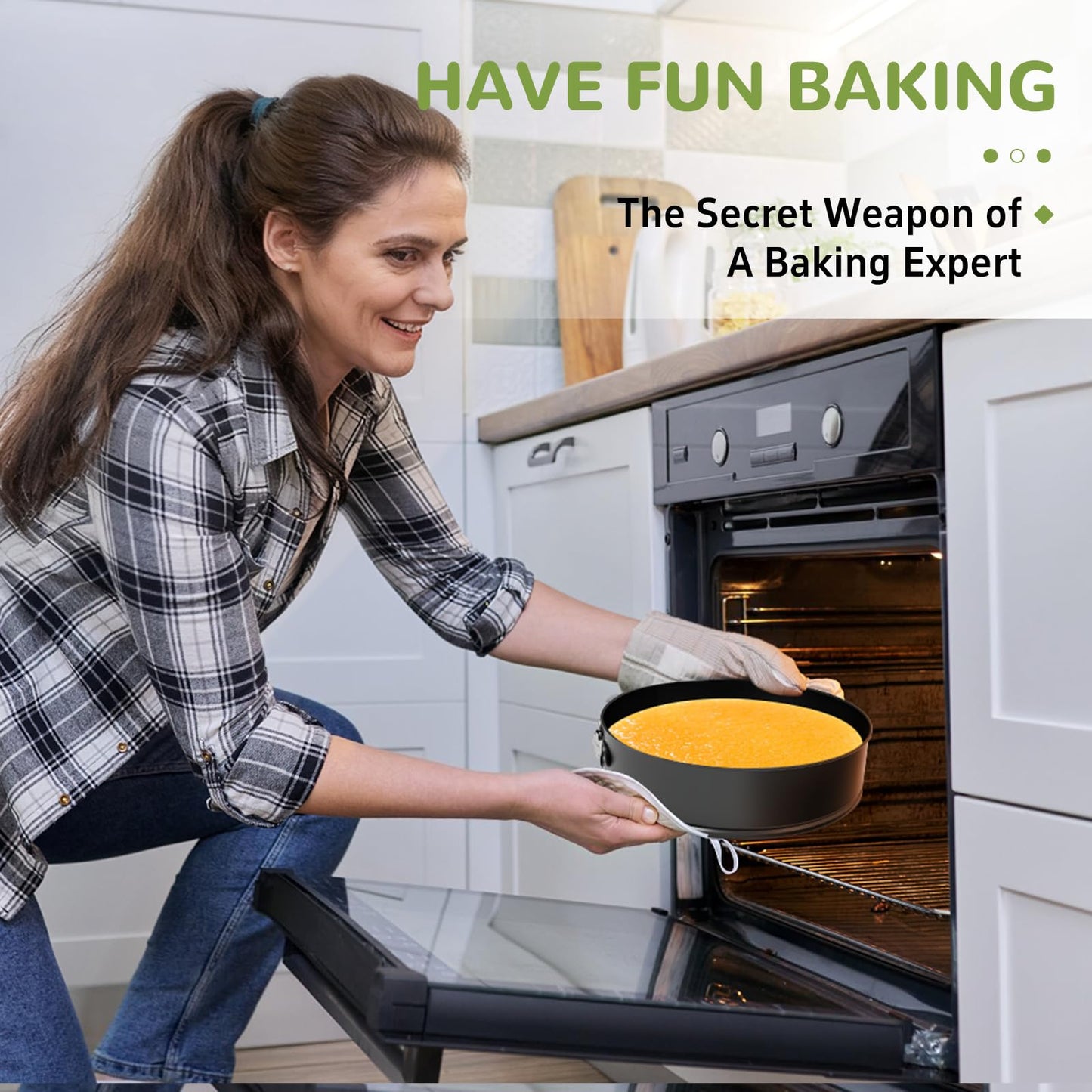 ZeroPone 9 Inch Springform Pan with Removable Bottom, Non-stick Round Spring Form Cake Mold Cheesecake Pan For Baking