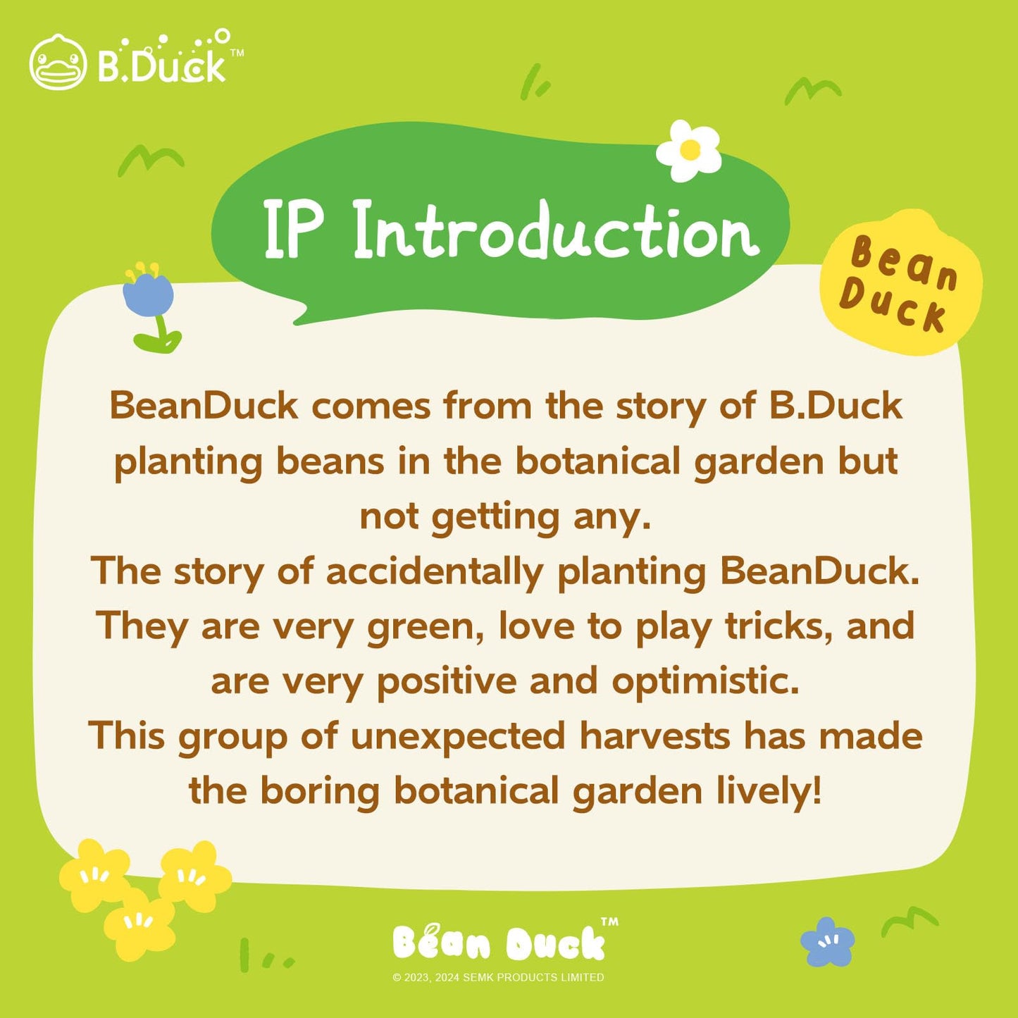 B.Duck Bean Duck: Improvement Desk Buddy Cute Plush Stuffed Animal for Office, School, Travel, Gift