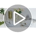 BESTVIP Gold Plastic Dinnerware Set for 50 Guests - Plates, Silverware, Cups & Napkins