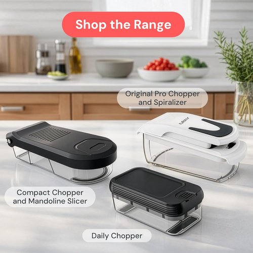 Fullstar Vegetable Chopper & Mandoline Slicer - 2-in-1 Kitchen Gadget for Quick Food Prep | Black