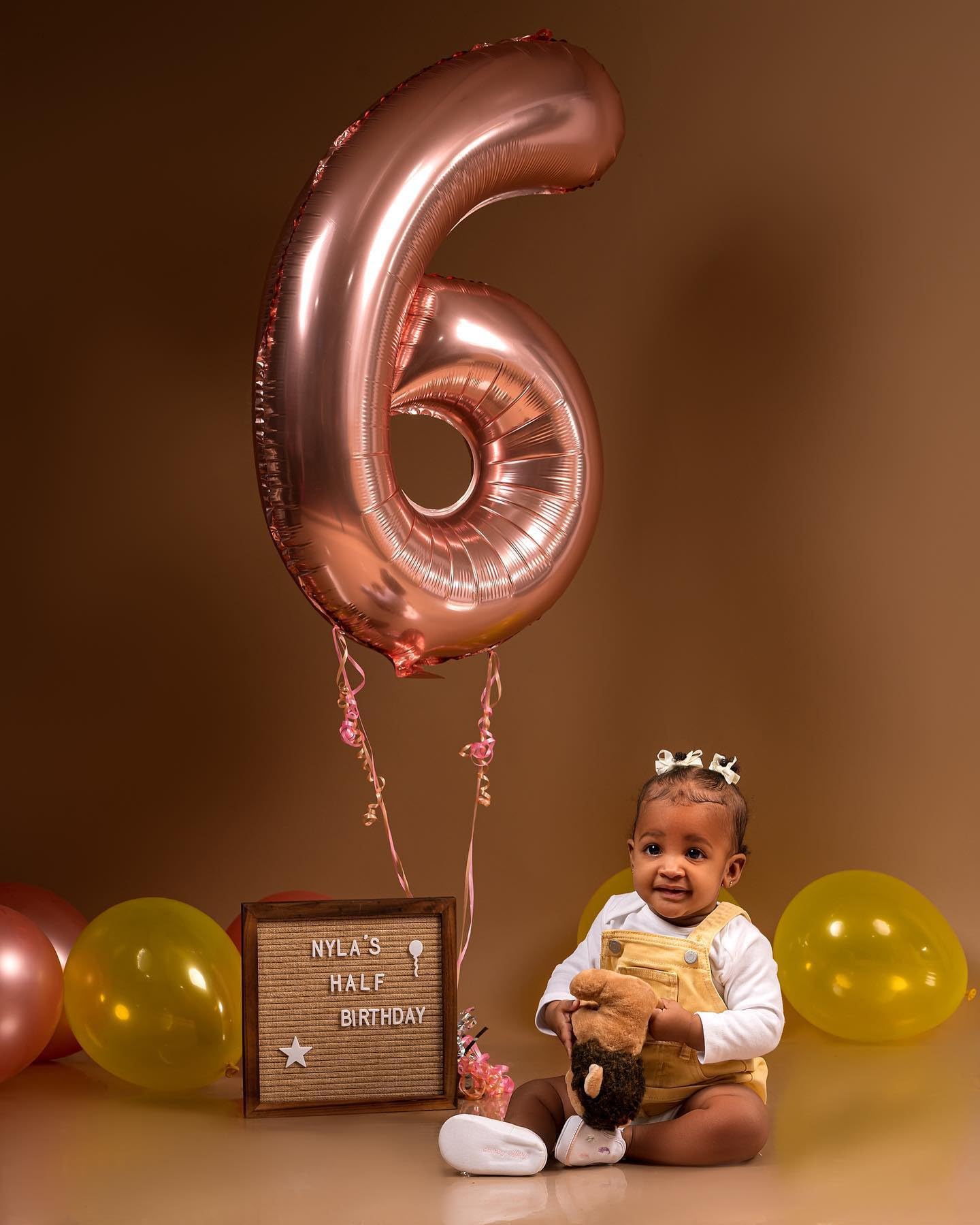 Rose Gold 6 Balloon, Number Balloons 40 Inch, 6th Balloons for Birthday Decorations, Rose Gold Party Supplies 6 Birthday Balloon, Number 6 Balloon