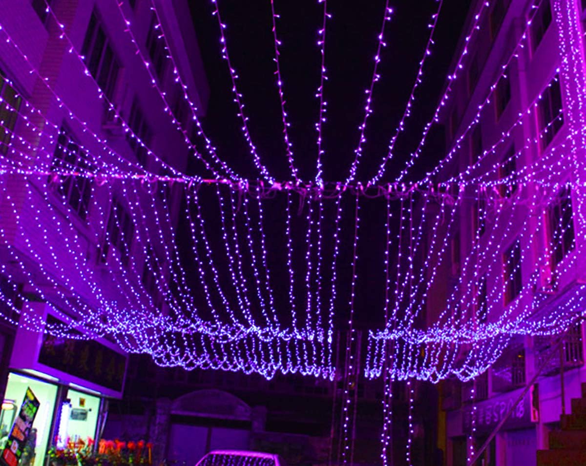 300 LED Twinkle Star Curtain String Lights - Warm White for Wedding, Home & Garden Decor