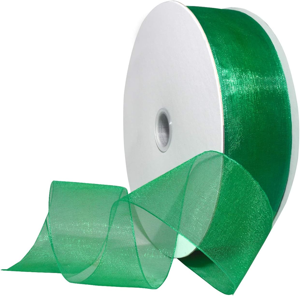 Red Organdy Nylon Ribbon - 5/8 Inch x 100 Yards | Morex 91803/100-609