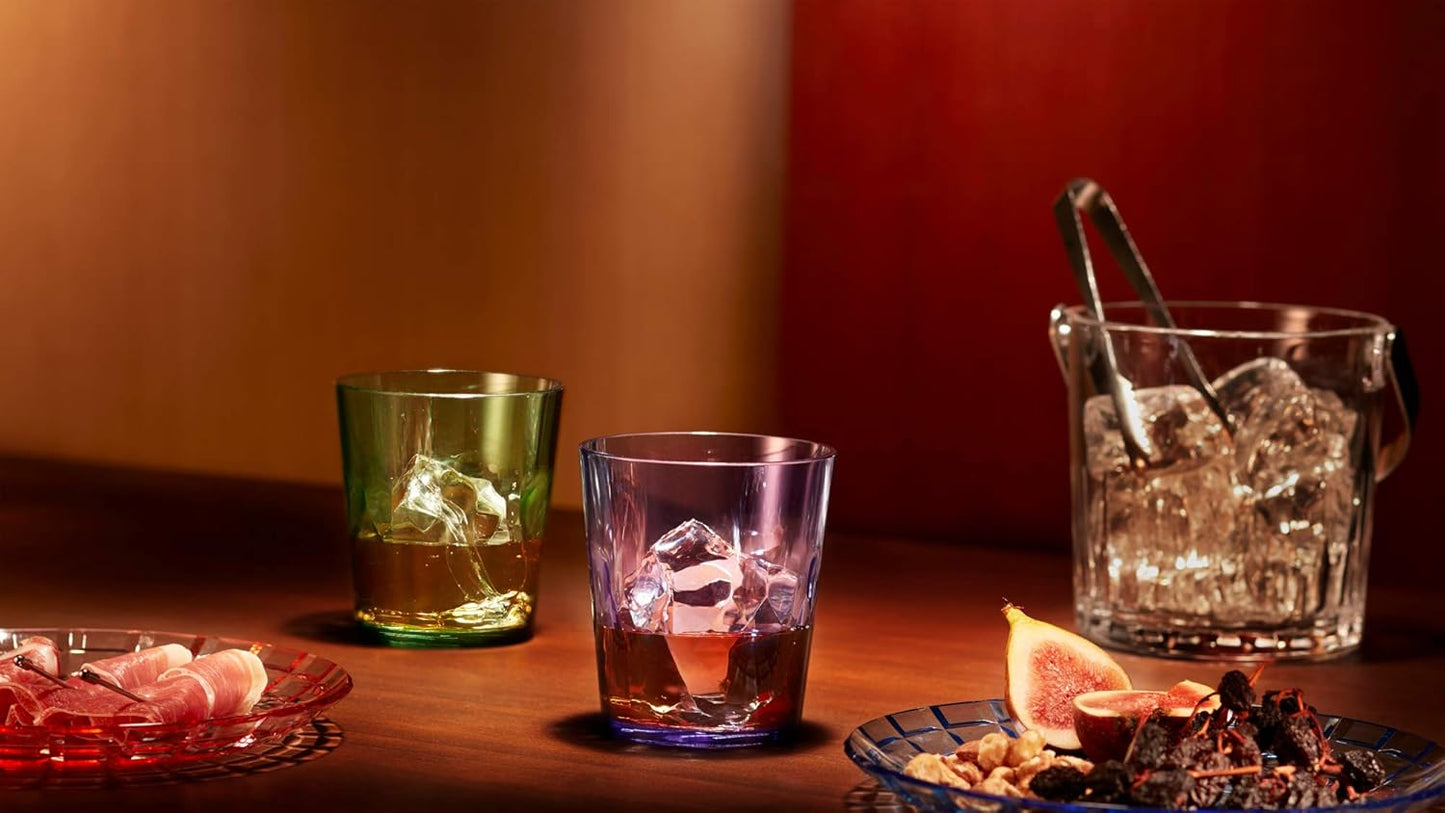 Scandinovia 13oz Unbreakable Drinking Glasses Set of 6 | Premium Super Grade Acrylic - Dishwasher Safe